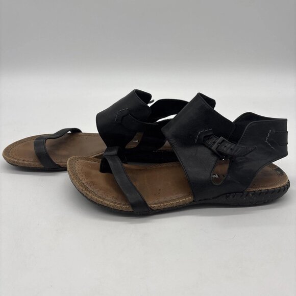 Merrell Whisper Post Gladiator Sandals Womens Size 7US Black Leather J55568 - Picture 2 of 6